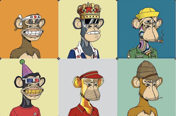 Bored Ape Yacht Club members pay hundreds of thousands of dollars for a digital monkey photo.