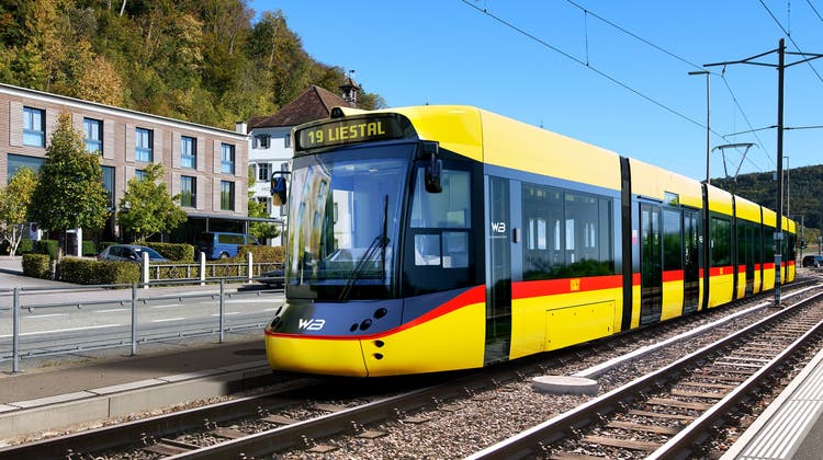 Ab Ende Jahr werden die neuen Kompositionen der Waldenburgerbahn durchs Tal fahren. (zvg/Dominik Plüss)
