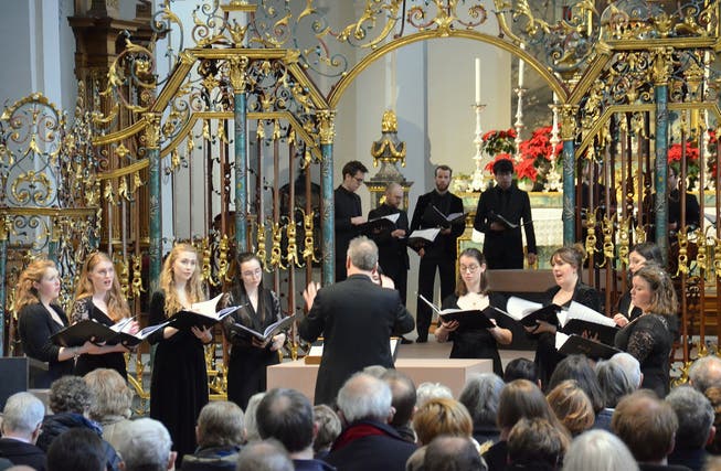 Der Tenebrae Choir im Kloster Fischingen.