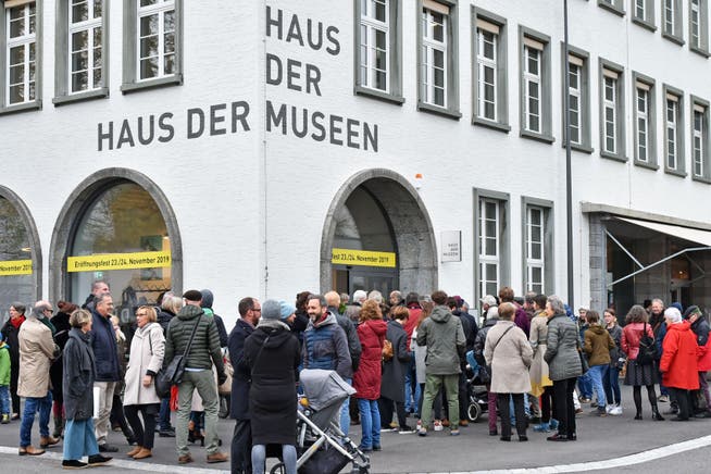 Publikumsmagnet: Eröffnung des neuen Haus der Museen im November 2019 in Olten.