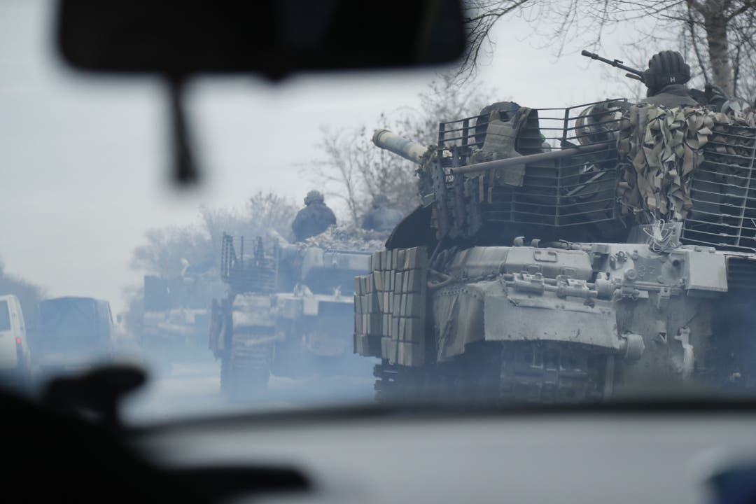 Ukrainische Truppen nahe der Stadt Severodonetsk in der Ostukraine.