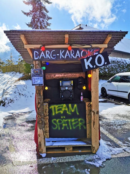 Fasnacht in Schwarzenberg: Bärg-Karaoke mit dem «Team Später»