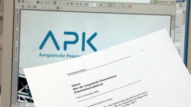 Bei der Ausfinanzierung der Aargauischen Pensionskasse (APK) im Jahr 2008 schoss der Kanton viel Geld ein.