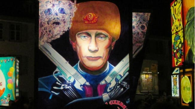 Schon 2015 ein Laternenmotiv: Wladimir Putin.