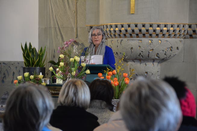 Auch ein Gottesdienst gehört zum «Frauen Power Tag». Geleitet wird er von Susanne Umbricht, Vorstandsmitglied und geistliche Begleiterin.