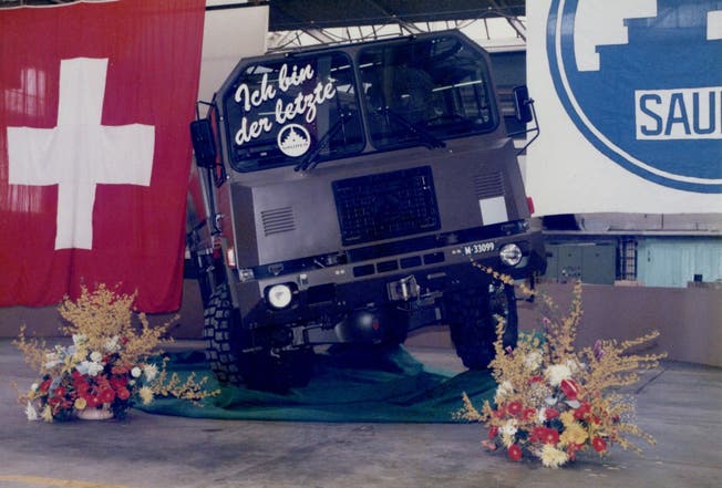 Der letzte Militär-Lastwagen, welcher an die Armee ausgeliefert wurde.