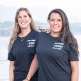 Sonja Graf (links) und Marina Hunziker sind über den Atlantik gerudert und haben eine wohltätige Organisation unterstützt. (Bild: Manuela Jans-Koch (Luzern, 10.03.2022))