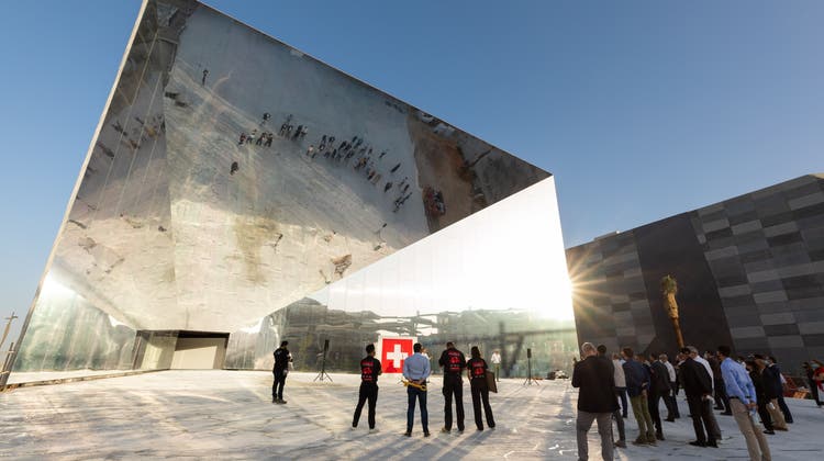 Der Schweizer Pavillon an der Expo in Dubai stiess auf viel Interesse. (HO/Präsenz Schweiz)