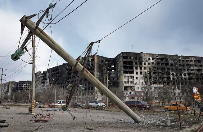 Zerstörung durch russische Granaten: Mariupol ist eine Geisterstadt.