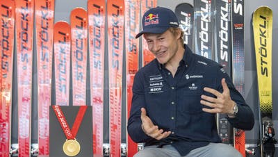Marco Odermatt fühlt sich beim Skihersteller Stöckli "perfekt aufgehoben" und hält der Schweizer Marke für weitere vier Jahre die Treue. (Urs Flueeler / KEYSTONE)