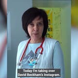 Beckham «spendet» ukrainischer Ärztin seinen Instagram-Account – diese zeigt den 71 Millionen Followern den Kriegsalltag