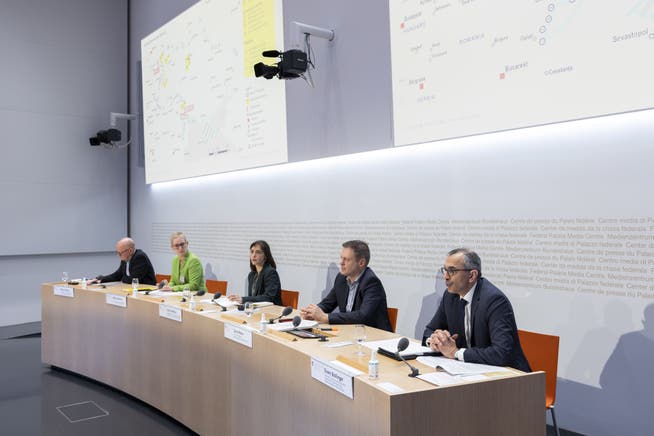 Bundes-Expertinnen informierten am Donnerstag über die Auswirkungen des Ukraine-Kriegs in der Schweiz.