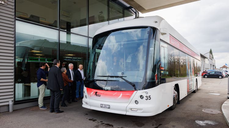 Ein neuer Elektrobus des Busbetriebs Grenchen und Umgebung. (Tom Ulrich)