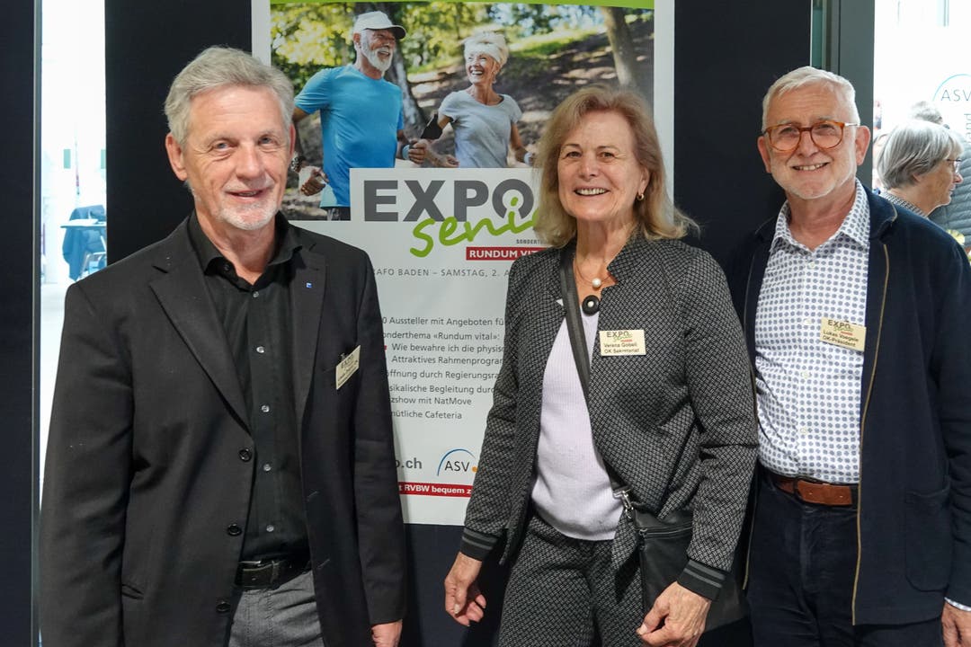 Louis Dreyer (l.), Verena Gobeli und Lukas Voegele vom Organisationskomitee der Exposenio.