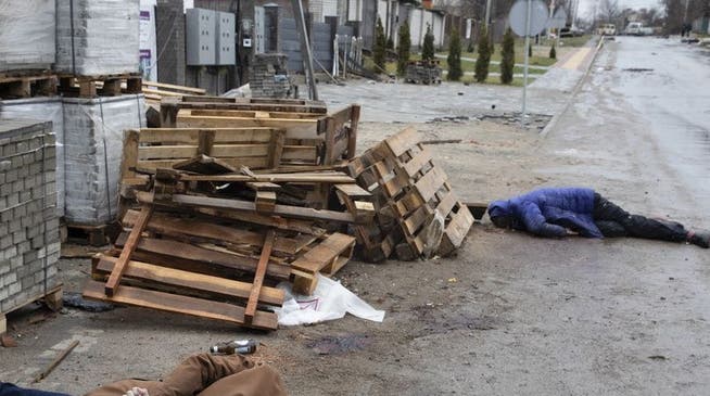 Die Bilder von toten, teils gefesselten Zivilisten in Butscha schockieren die Welt.
