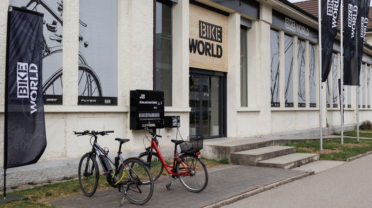 Die neu eröffnete Bike World von der Migros auf dem Riverside-Areal. (Hanspeter Bärtschi)