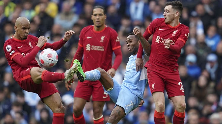 Viel Spektakel und grosse Leidenschaft zwischen Liverpool und Manchester City. (Jon Super / AP)