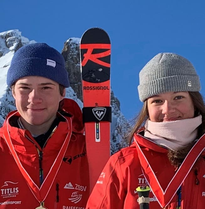 Schnelles Duo: Andre Christen (Skiclub Bannalp-Wolfenschiessen) und Ladina Christen (Beckenried-Klewenalp).
