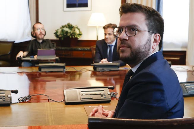 Der katalanische Regierungschef Pere Aragonès droht der spanischen Regierung die Unterstützung zu entziehen.