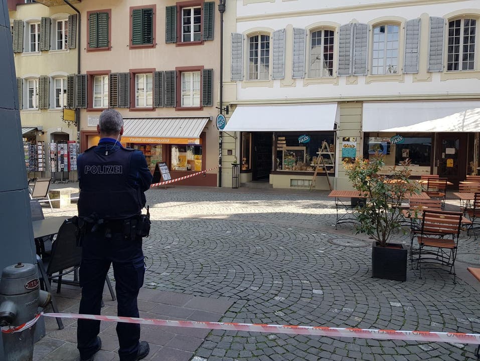 Ein Teil der Aarauer Altstadt wird am Freitagvormittag evakuiert.