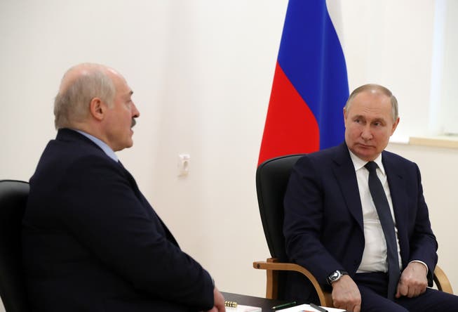 Weissrusslands Statschef Alexander Lukashenko und Russlands Präsident Wladimir Putin.