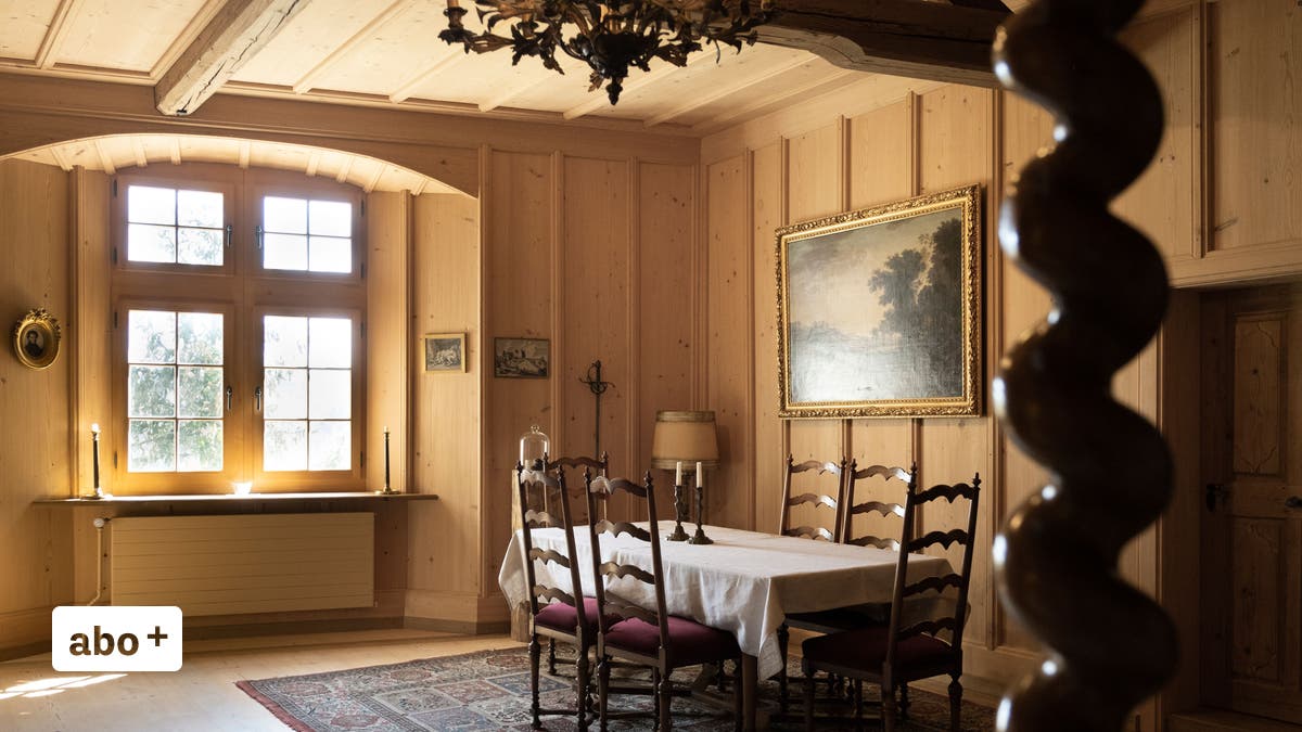 Einblick ins Schloss Wellenberg: Sanierung Dach des Nordtrakts