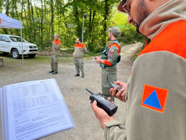 Zivilschutzorganisation Baden: Trainiert wurde die Sicherstellung der Kommunikation via Funk