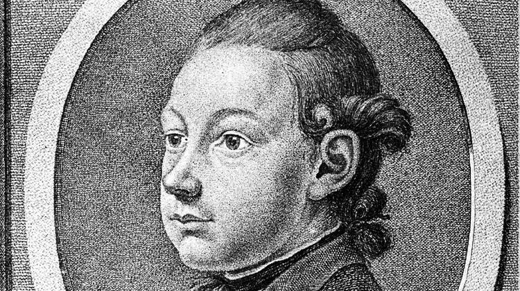 Ein Selbstbildnis von Kupferstecher Johann Heinrich Lips in jungen Jahren (Sammlung Rauch / INTERFOTO)