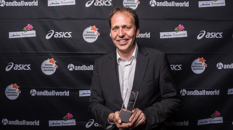 Christian Villiger gewann 2016 an den Swiss Handball Awards den Special Award für langjährige Verdienste. (Handball World/Adrian Ehrbar)