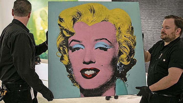 Vorlage für Andy Warhol war das Werbebild aus dem Film «Niagara», in dem die Monroe ihre Schauspielkunst bewies Der Verkauf geht an wohltätige Organisationen, die sich um Kinder kümmern. (Keystone)