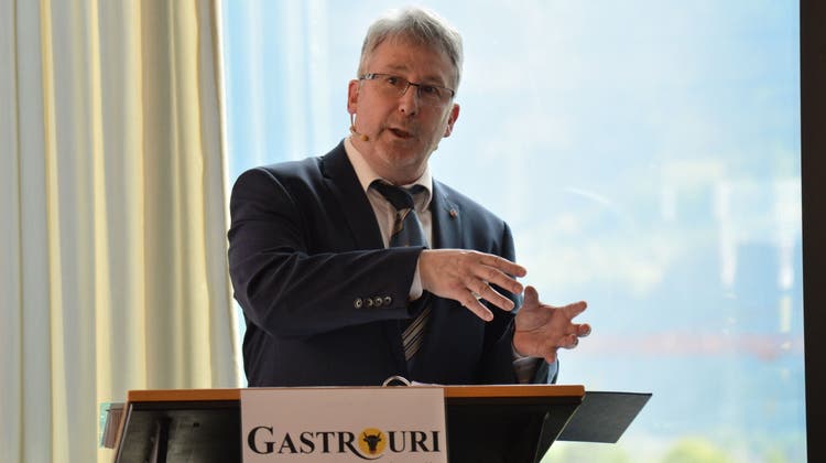 Verbandspräsident Joe Herger blickt zuversichtlich in die Zukunft. (Bild: Urs Hanhart (Schattdorf, 10. Mai 2022))