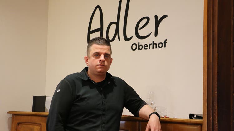 Marco Müller, Wirt im «Adler» in Oberhof, öffnet das Gasthaus für Gäste zum letzten Mal am 17. Juli. (Dennis Kalt / 2. Februar 2022)