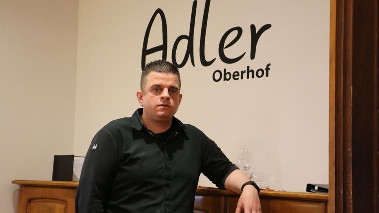Marco Müller, Wirt im «Adler» in Oberhof, öffnet das Gasthaus für Gäste zum letzten Mal am 17. Juli. (Dennis Kalt / 2. Februar 2022)