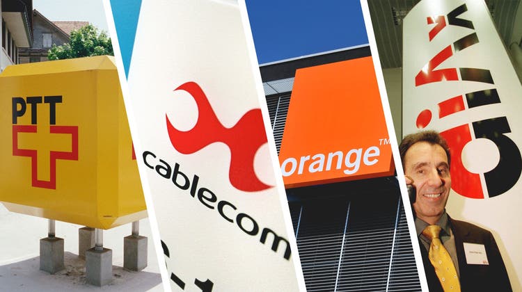 Die Monopolstellung der Telecom PTT war mit der Liberalisierung des Telekommarktes 1998 Geschichte. Das Unternehmen wurde in Swisscom umbenannt. (Bild: Keystone)