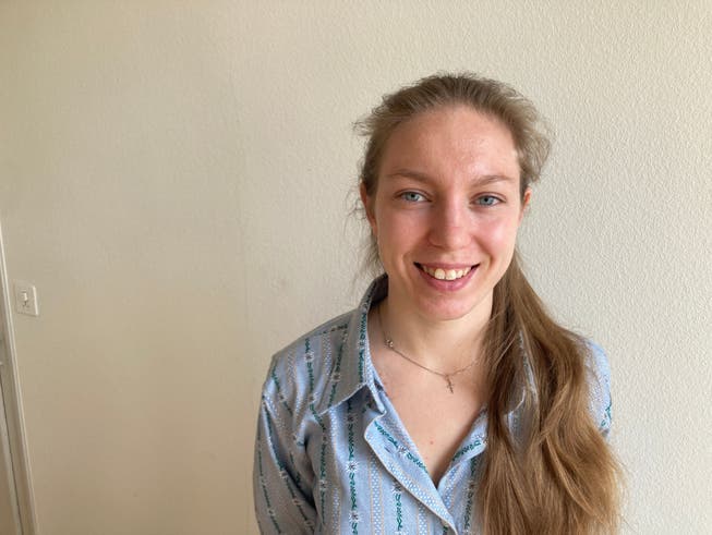 Adelina Sys (24), flüchtete gemeinsam mit ihrer Mutter und ihrem Bruder aus der Ukraine und kam in Küttigen unter. Nun möchte sie ihre Yoga-Studio in Kiew wieder betreiben.