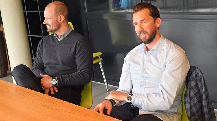 Sportchef Marc Grieder und Trainer Lars Leuenberger sind bei der Planung der neuen Saison fortgeschritten. (Bruno Kissling / Oltner Tagblatt)
