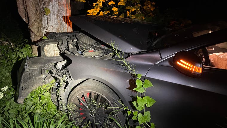 Der Autofahrer wurde nicht verletzt. (Bild: Kantonspolizei Thurgau)