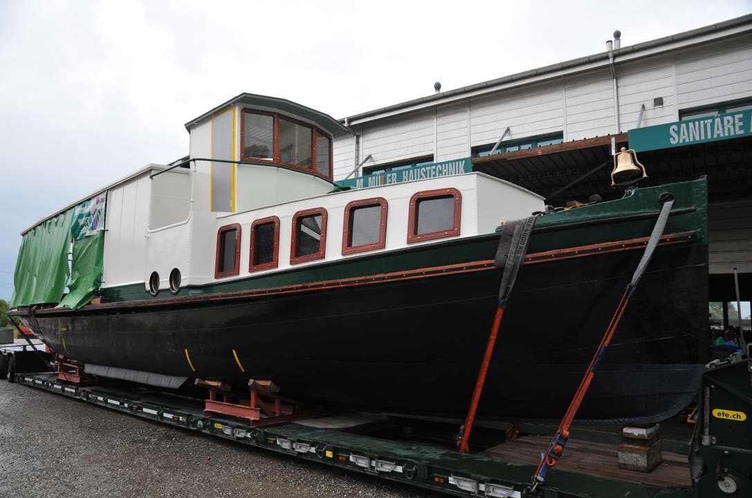 Das Dampfschiff «Seerhein» vor der Abfahrt: Es ist festgezurrt und parat für die Reise.
