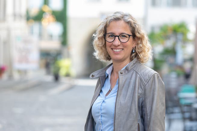 GLP-Stadträtin Barbara Portmann nach Ihrer Wahl im Herbst 2021.