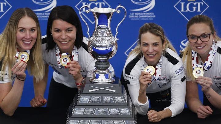 Der dritte WM-Titel in Folge für das Team Tirinzoni des Curlingclubs Aarau. (zvg)