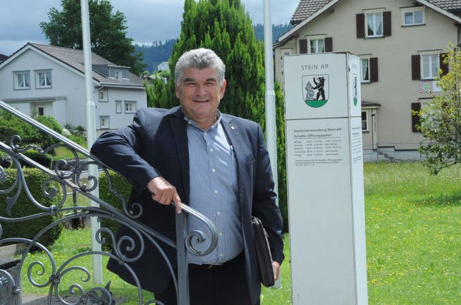 Sieben Jahre lang war er Gemeindepräsident von Stein. Am Dienstag ist Siegfried Dörigs letzter Tag im Amt.