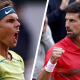 Rekordsieger Rafael Nadal und Titelverteidiger Novak Djokovic messen sich bereits im Viertelfinal der French Open. (AP/EPA)