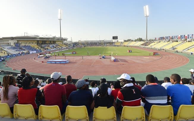 Das Khalifa-International-Stadion in Katar war im Mai Anlass eines Diamond-League-Leichtathletik-Wettbewerbs.
