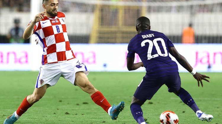 Kroatien und Frankreich gingen mit einem 1:1-Unentschieden auseinander. (Keystone)