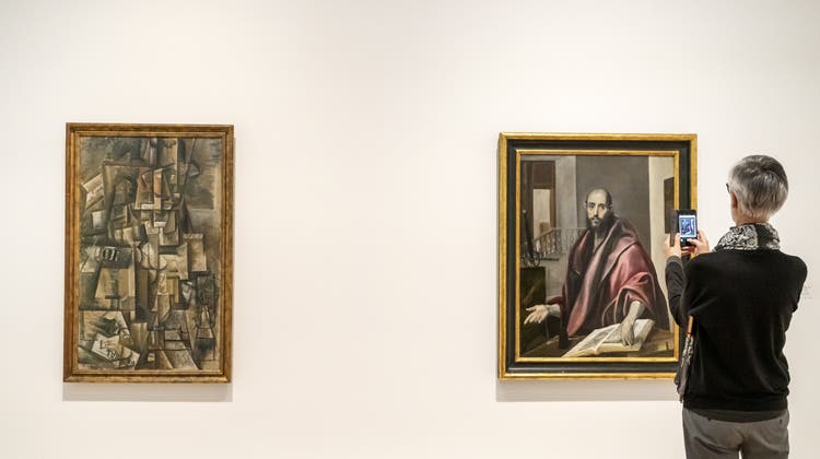 Finde den Unterschied: Im Kunstmuseum laden Gemälde von El Greco und Picasso zum Direktvergleich ein. (Keystone / Georgios Kefalas)