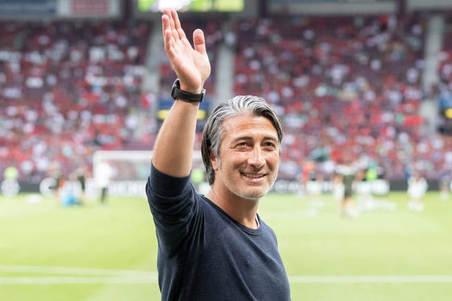 Relief after winning: Murat Yakin.