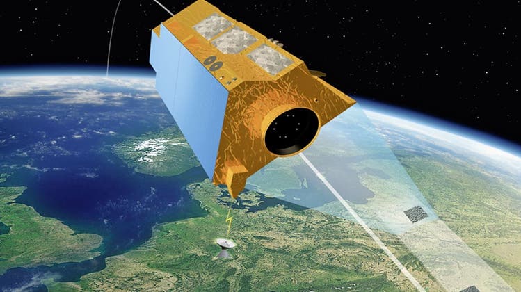 Der Radarsatellit SARah-1 kann bei jeder Witterung Bildmaterial von der Erde liefern. (PD)