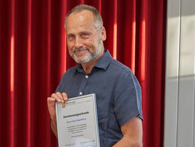 Bruno Vogt erhielt den Anerkennungspreis.