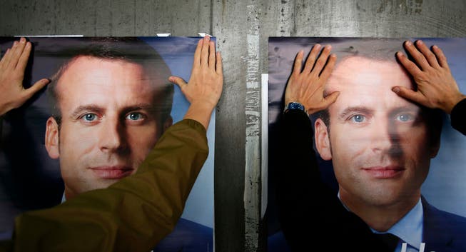 Könnte haarscharf an der absoluten Mehrheit vorbeischrammen: Emmanuel Macron.