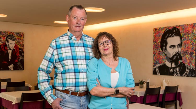 Das Wirtepaar Bernd und Monique Schendel betreiben das Restaurant Baldegg seit 2014. (Sandra Ardizzone (19. Oktober 2021))